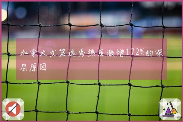 加拿大女篮选秀热度激增172%的深层原因